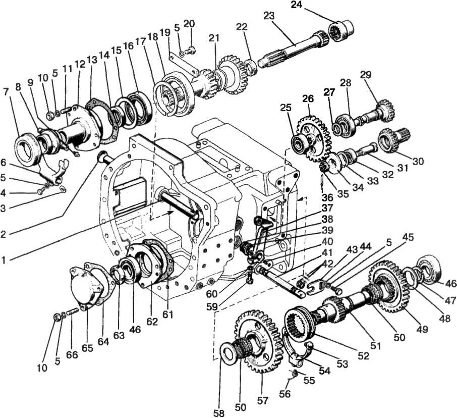 Мтз 50 схема заднего моста