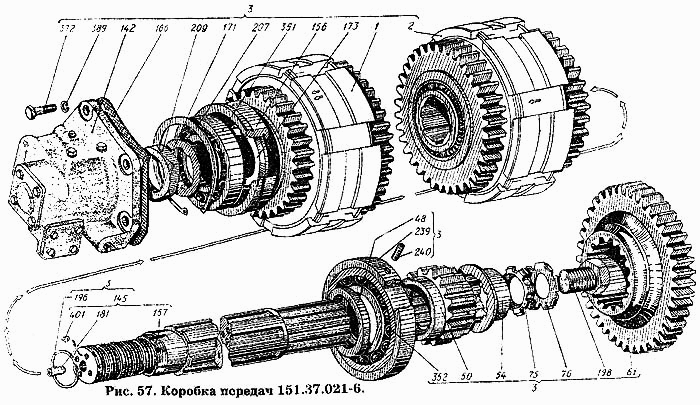 Кинематическая схема кпп т 150