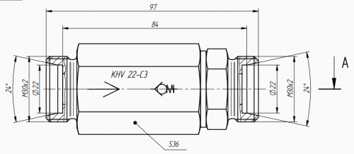 Клапан обратный KHV22-С3