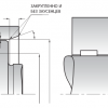 Симметричное уплотнение поршня-штока K21 Kastas чертеж