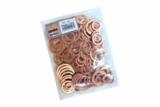 Набор медных шайб в комплекте №15 по 10шт с 5-24мм толщина 1,5 мм (шт)