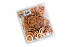 Набор медных шайб в комплекте №20 по 10шт с 6-27мм толщина 1,5 мм (шт)